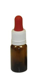 10 ml Amber brown glass bottles with pipette - 192 pieces