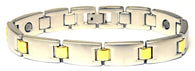 Magnetic bracelet made from alloy steel