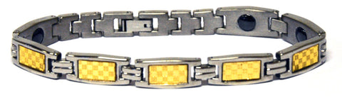 Magnetic bracelet made from titanium