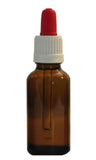 30 ml Amber brown glass bottles with pipette - 110 pieces