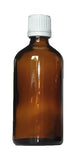 100 ml Amber brown glass bottles with dropper - 70 pieces