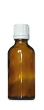 50 ml Amber brown glass bottles with dropper - 88 pieces